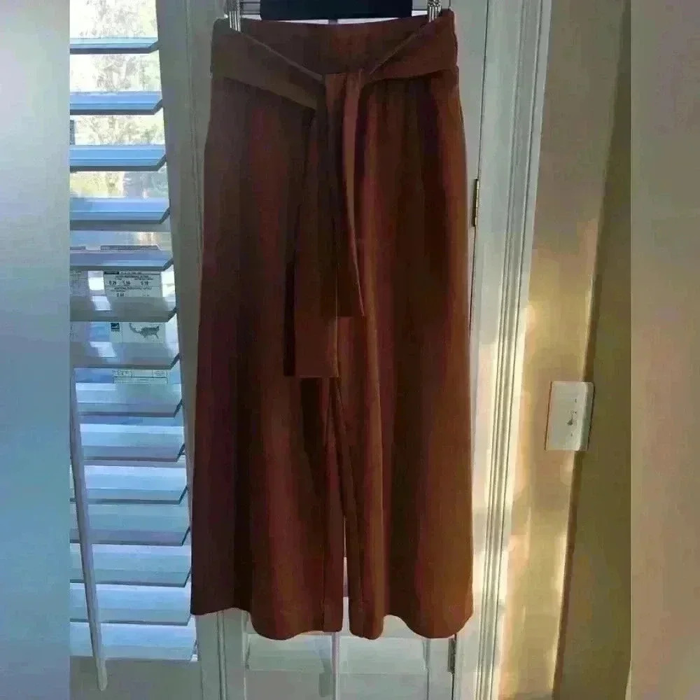 Sam& Lavi Terracotta Brown culottes with tie front